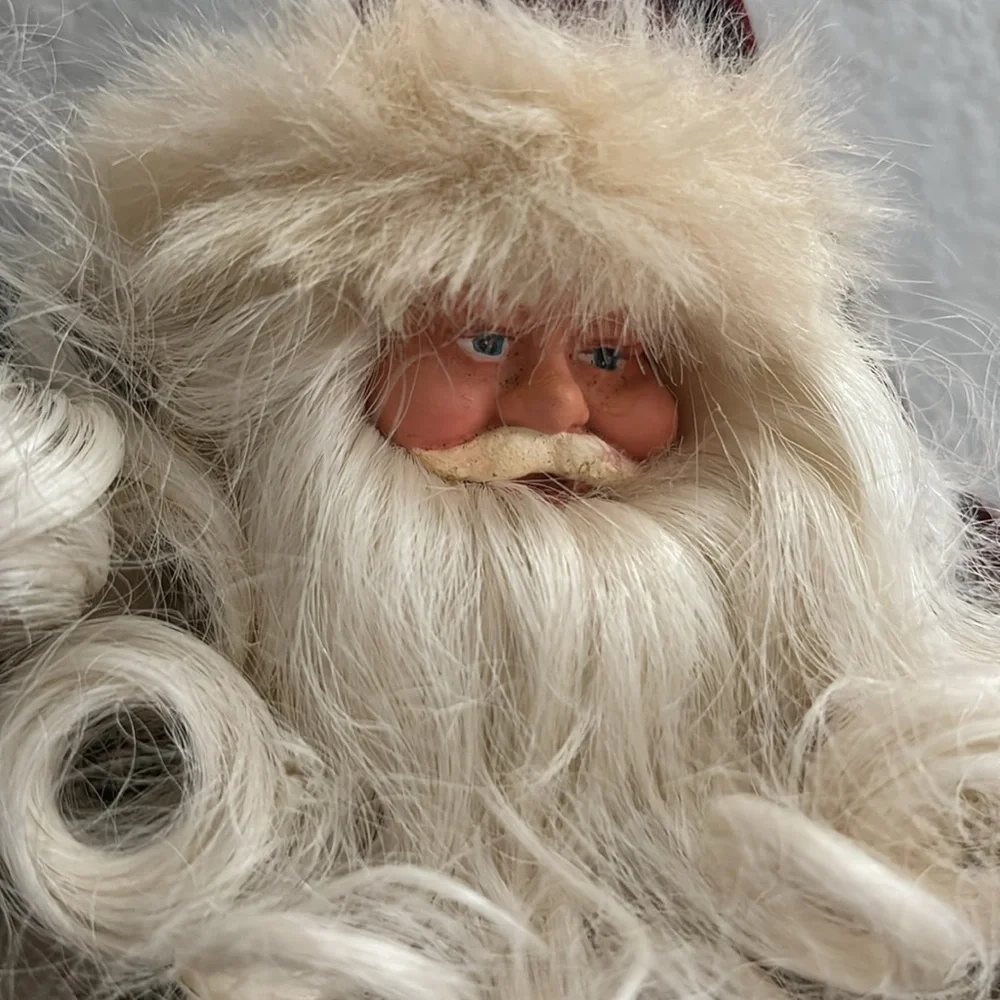 Vintage Holiday Christmas Santa Claus Vintage Small Sitter Home-decor Final Sale - Picture 3 of 7